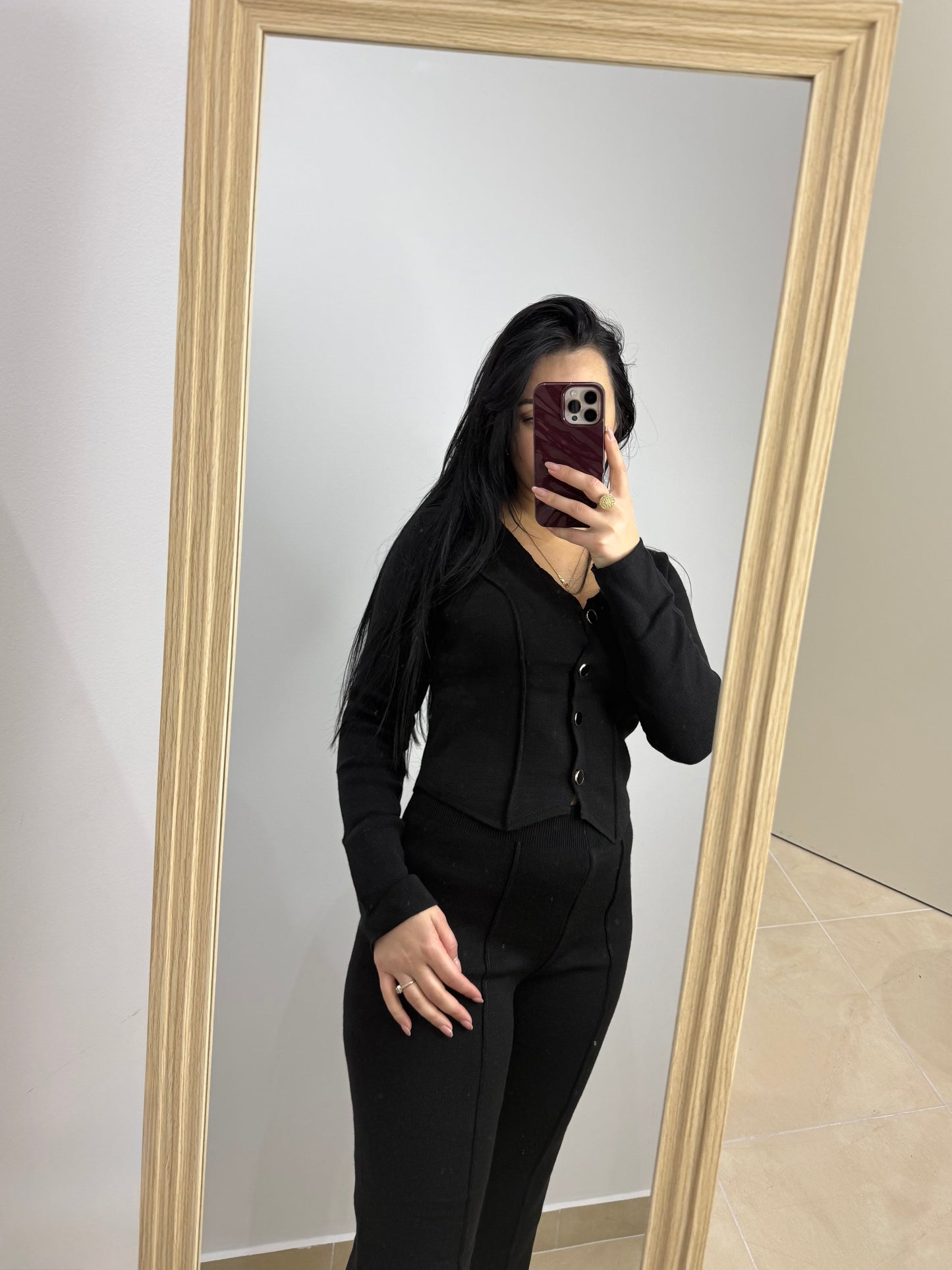 Set Elegant Dy Pjesësh – Ngjyrë 🖤