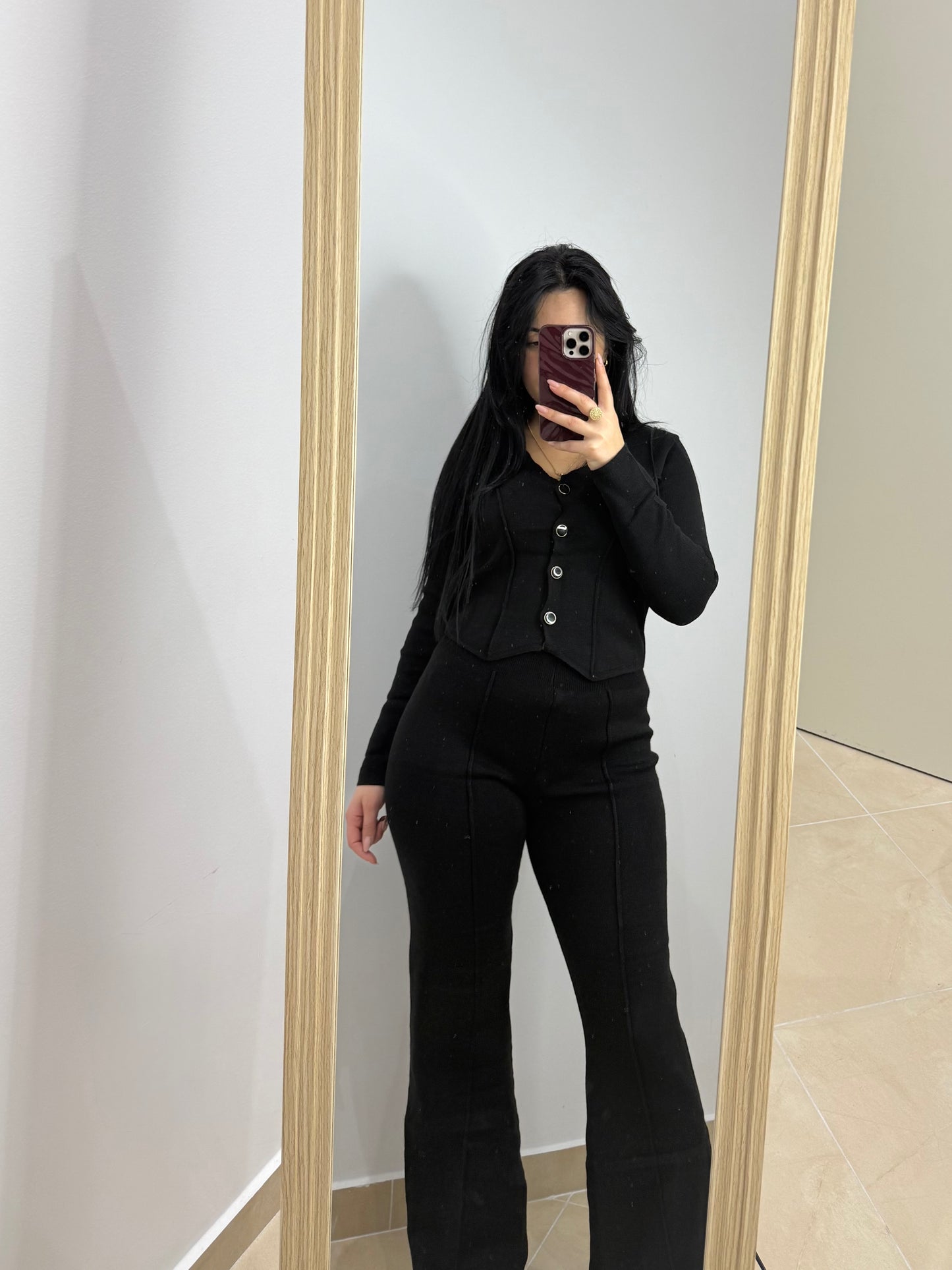 Set Elegant Dy Pjesësh – Ngjyrë 🖤