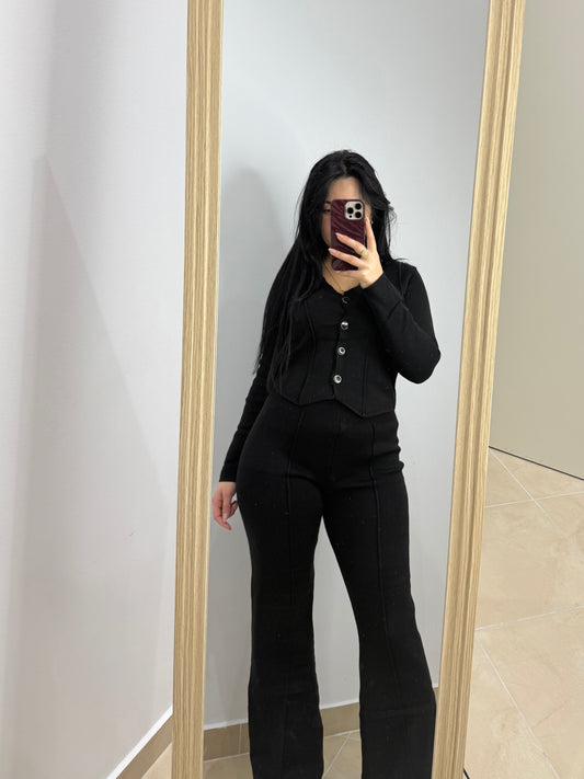 Set Elegant Dy Pjesësh – Ngjyrë 🖤